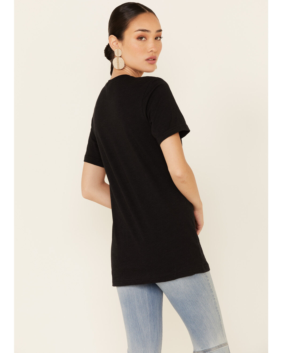 Image #4 - Ali Dee Women's Give Me My Space Cowboy Graphic Short Sleeve Tee, Black, hi-res