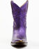 Image #4 - Idyllwind Women's Wheels Metallic Leather Booties - Round Toe, Purple, hi-res