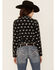 Image #3 - RRR Women's Bucking Horse Print Western Snap Shirt, Black, hi-res