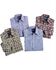Wrangler Boys' Assorted Plaid Long Sleeve Pearl Snap Western Shirt , Plaid, hi-res