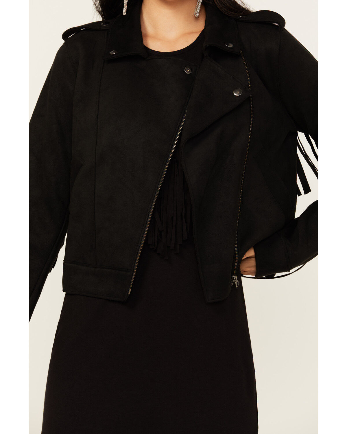 Image #4 - Idyllwind Women's Ellen Moto Jacket, Black, hi-res