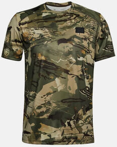 Under Armour Men's Forest Iso-Chill Brushline Short Sleeve Work Shirt , Camouflage, hi-res