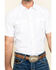 Image #4 - Gibson Men's Solid Short Sleeve Snap Western Shirt - Big, White, hi-res