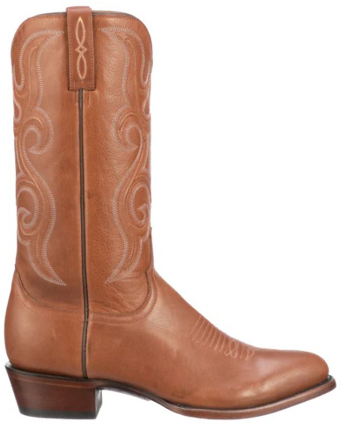 Lucchese Men's Baker Western Boots - Round Toe, Brown, hi-res