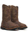 Image #1 - Thorogood Men's 11" Waterproof Wellington Work Boots - Composite Toe, Brown, hi-res