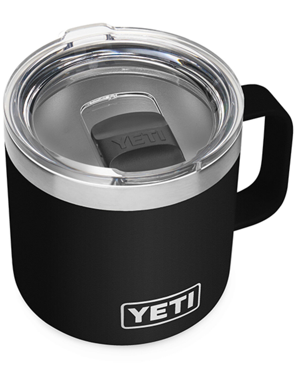Image #1 - YETI Rambler® MagSlider™ Lid 14oz Stackable Mug, Black, hi-res