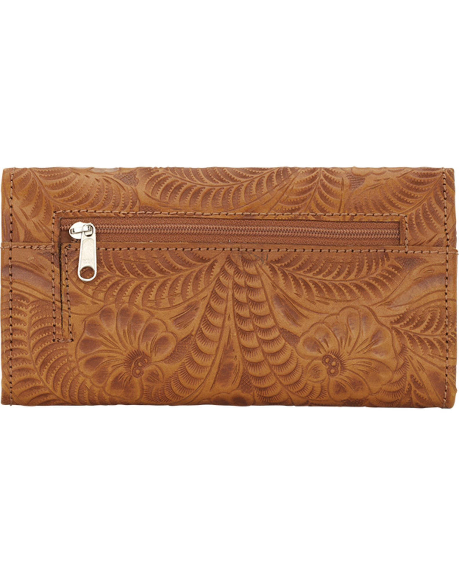 Image #3 - American West Women's Tri-Fold Wallet with Snap Closure, , hi-res