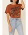 White Crow Women's Carmel Hotter Than A Pistol Graphic Tee , Cognac, hi-res