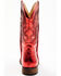 Image #5 - Shyanne Girls' Flashy Western Boots - Broad Square Toe, Red, hi-res