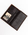 Cody James Men's Boot Stitch Long Horn Leather Checkbook Wallet , Tan, hi-res
