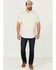 Image #2 - Brothers and Sons Men's Large Plaid Short Sleeve Button Down Western Shirt, Cream, hi-res