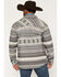 Image #4 - Cody James Men's Cowpoke Southwestern Striped Sherpa Lined Shirt Jacket, Charcoal, hi-res