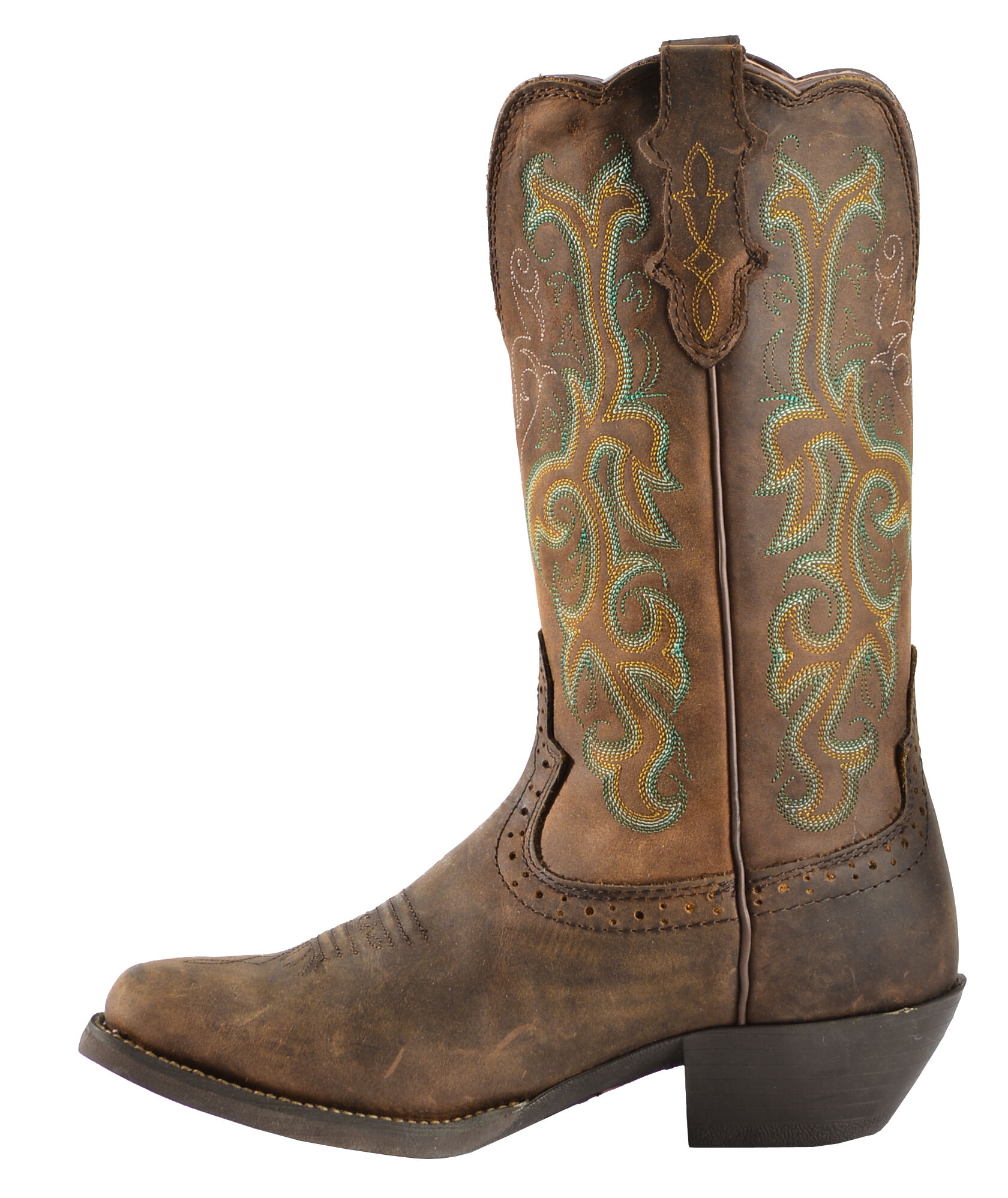 justin stampede square toe boots