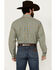 Image #4 - Cinch Men's Plaid Print Long Sleeve Button-Down Western Shirt, Turquoise, hi-res