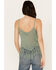 Image #4 - Rock & Roll Denim Women's Crochet Fringe Tank, Aqua, hi-res