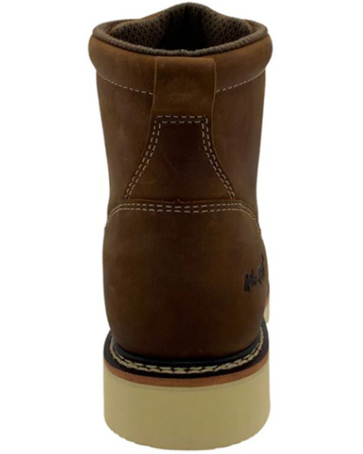Image #5 - AdTec Men's 6" Apex Moc Work Boots - Soft Toe, Brown, hi-res