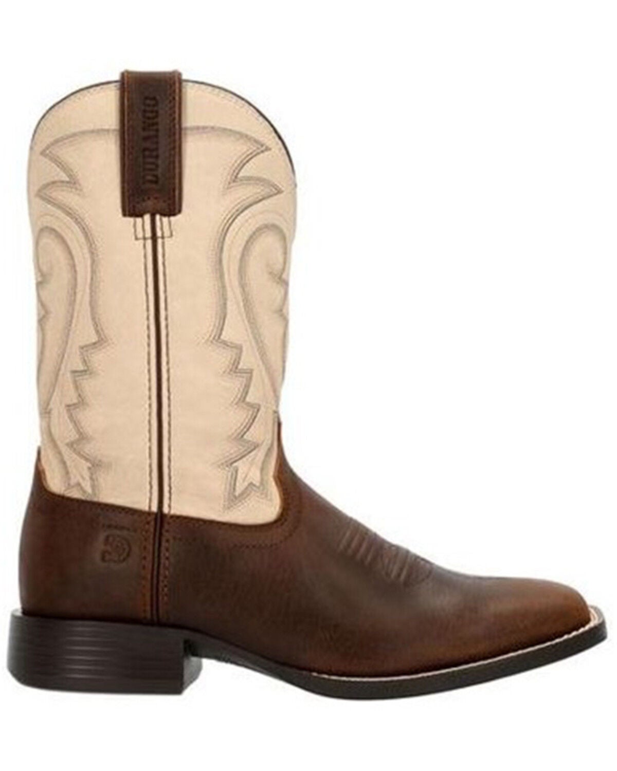 Image #2 - Durango Men's Westward Performance Western Boots - Broad Square Toe, Off White, hi-res
