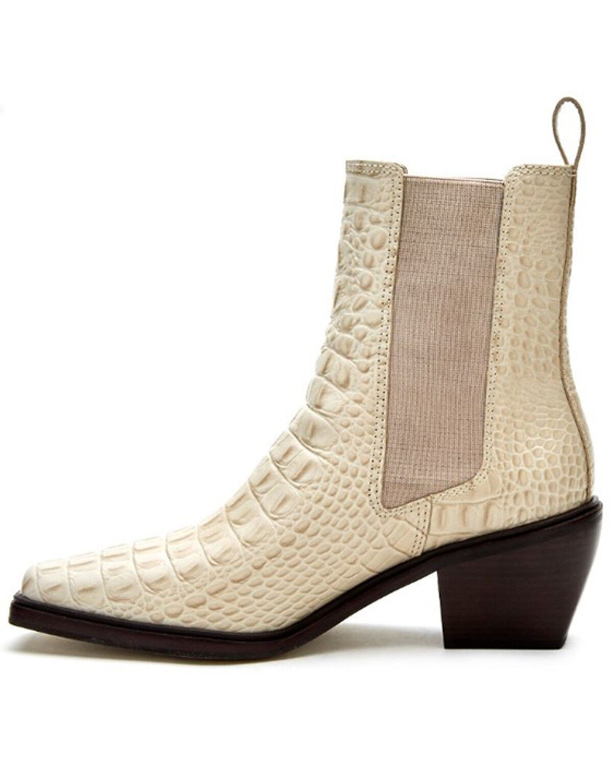 Image #3 - Matisse Women's Ellis Western Booties - Square Toe, Off White, hi-res