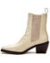 Image #3 - Matisse Women's Ellis Western Booties - Square Toe, Off White, hi-res