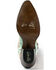 Image #7 - Dan Post Women's Watersnake Western Boots - Snip Toe, Green/silver, hi-res
