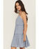 Image #3 - Cleo + Wolf Women's Beau Floral Printed Sleeveless Mini Dress, Steel Blue, hi-res