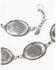 Tony Lama Antiqued Concho Link Hip Belt, Silver, hi-res