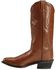 Image #3 - Old West Men's Smooth Leather Western Boots - Round Toe, Tan, hi-res