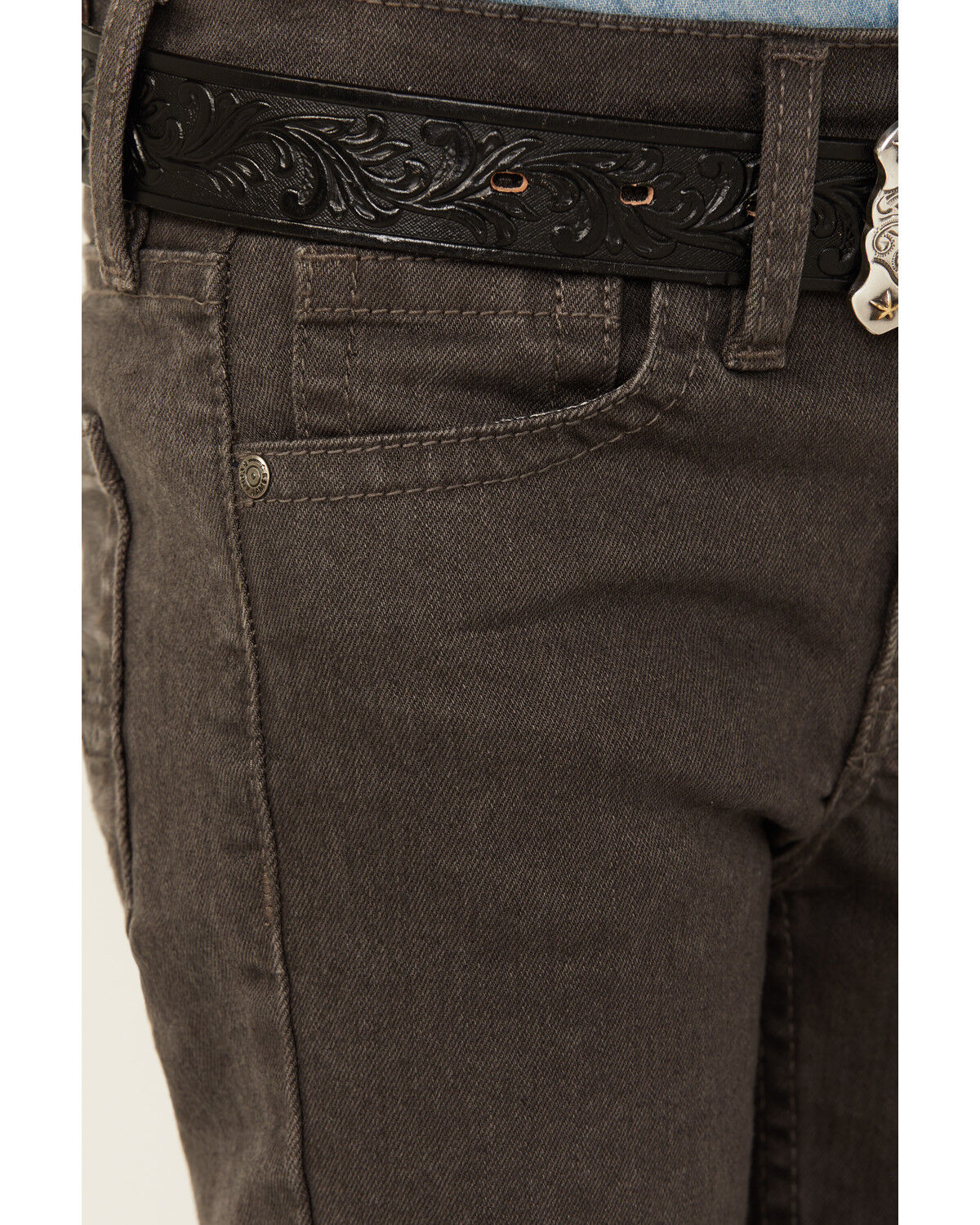 Image #2 - Cody James Little Boys' Appaloosa Slim Straight Stretch Jeans, Charcoal, hi-res