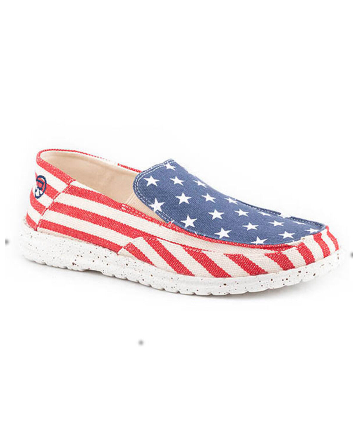 Image #1 - Roper Women's Hang Loose Slip-On Causal Shoes - Moc Toe, Blue, hi-res