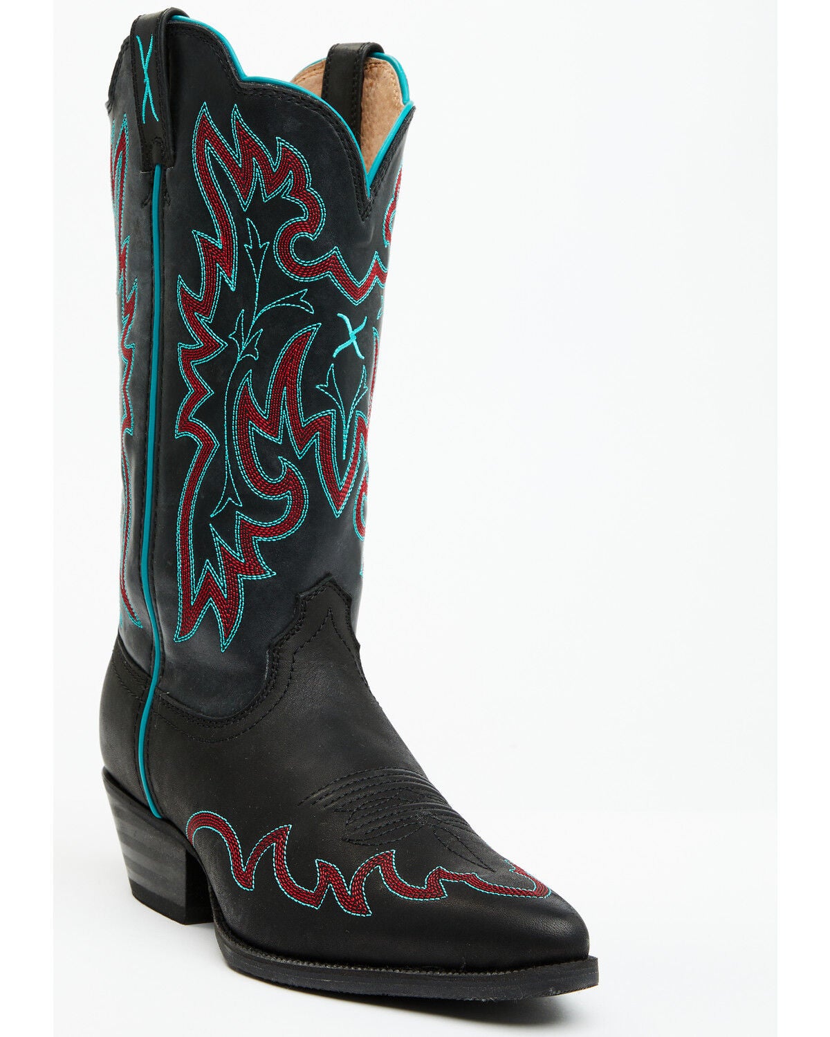 Twisted X Women's 12" Western Boots - Snip Toe, Black, hi-res