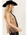 Image #3 - Vocal Women's Studded Faux Suede Fringe Vest, Tan, hi-res