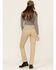 Image #3 - Dickies Women's Mid Rise Straight Stretch Twill Cargo Work Pants, Sand, hi-res