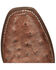 Image #6 - Nocona Women's Hierra Ostrich Print Western Boots - Square Toe, Tan, hi-res