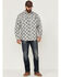 Image #2 - Brothers and Sons Men's All-Over Floral Print Long Sleeve Button Down Western Shirt, Light Grey, hi-res