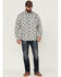 Image #2 - Brothers and Sons Men's All-Over Floral Print Long Sleeve Button Down Western Shirt , Light Grey, hi-res