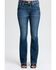 Image #3 - Miss Me Women's Dark Wash Geo Border Pocket Bootcut Denim Jeans, Dark Wash, hi-res