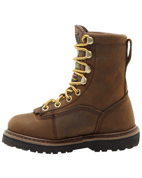 Image #3 - Georgia Boys' Insulated Outdoor Waterproof Lace-Up Boots, Tan, hi-res