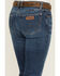 Image #4 - Wrangler Retro Women's Mae Dark Wash Mid Rise Bootcut Stretch Denim Jeans, Dark Wash, hi-res