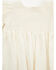 Image #2 - Yura Infants Girls' Embellished Long Sleeve Onesie, White, hi-res