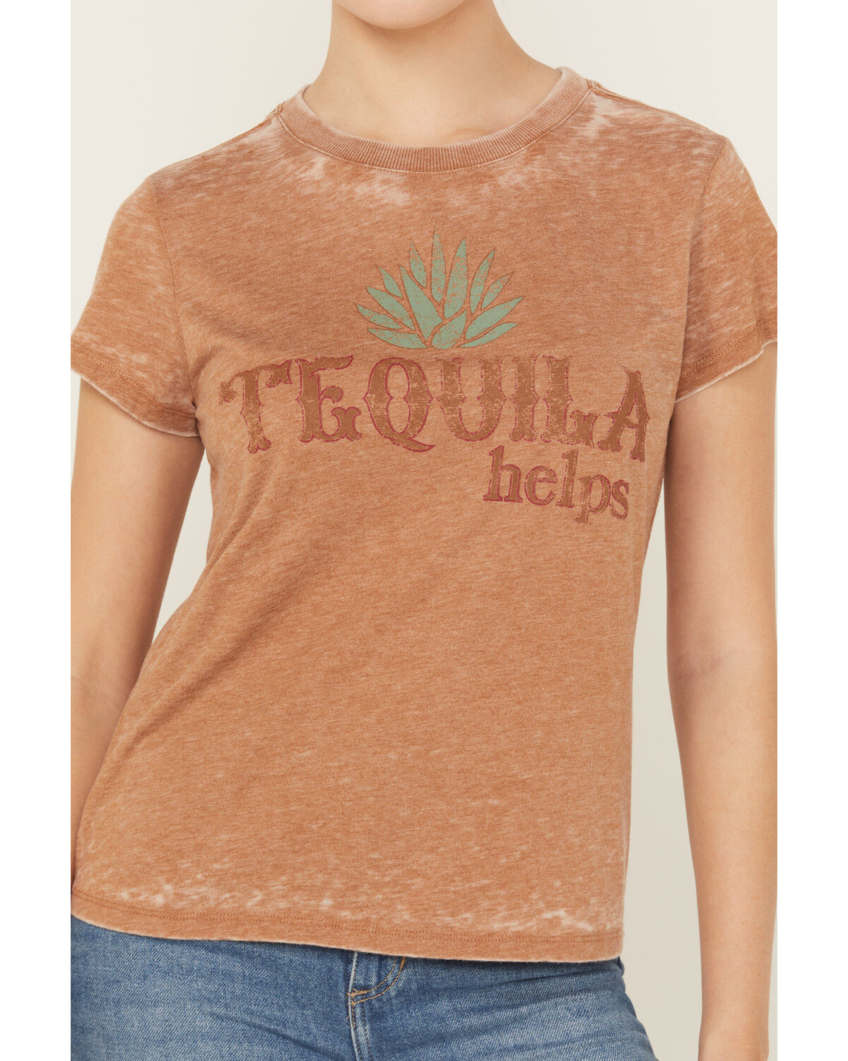 Image #3 - Idyllwind Women's Tequila Helps Short Sleeve Graphic Tee, Caramel, hi-res
