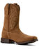 Image #1 - Ariat Men's Bodie Suede Western Boots - Square Toe, Chestnut, hi-res