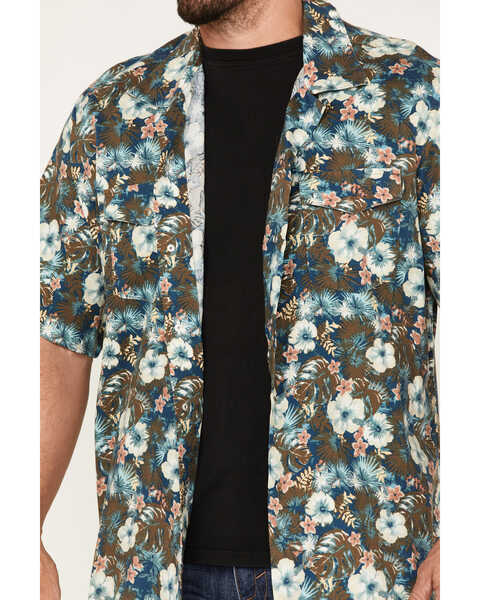 Image #3 - Wrangler Men's Coconut Cowboy Floral Short Sleeve Snap Shirt, Multi, hi-res