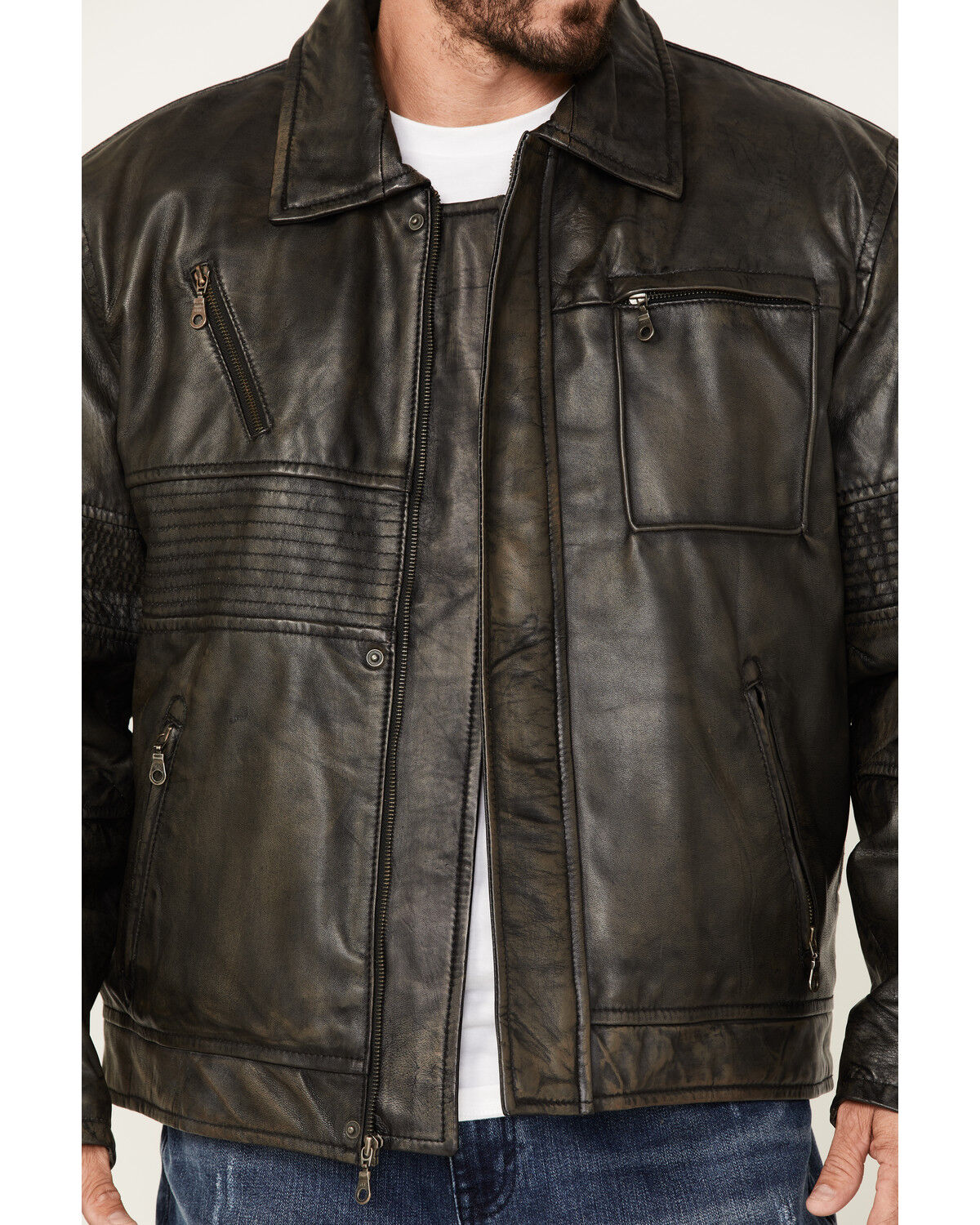 Image #3 - Cripple Creek Men's Zip-Front Concealed Carry Jacket, Black, hi-res