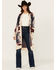 Image #1 - Shyanne Women's Southwestern Print Long Sleeve Button-Down Long Cardigan, Beige, hi-res