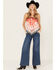 Image #1 - Beyond The Radar Women's Print Handkerchief Hem Cami, , hi-res