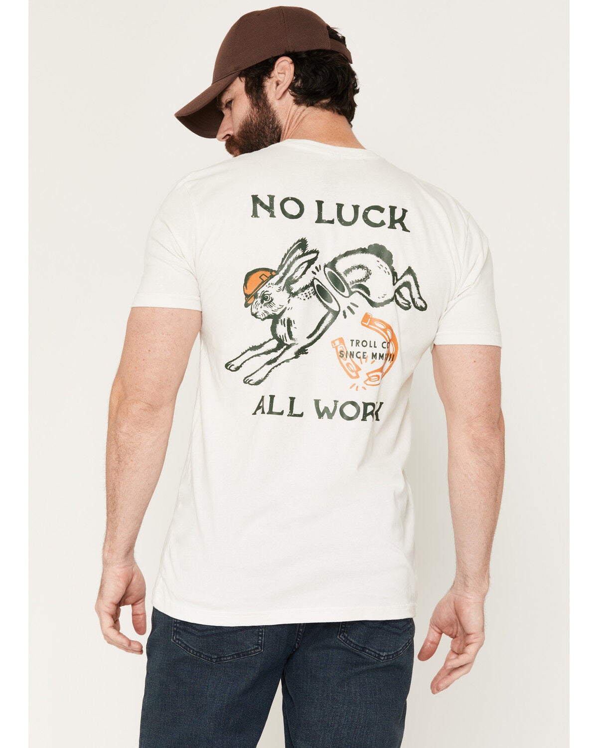 Troll Co Men's Nolaw Hops Short Sleeve Graphic T-Shirt, Off White, hi-res