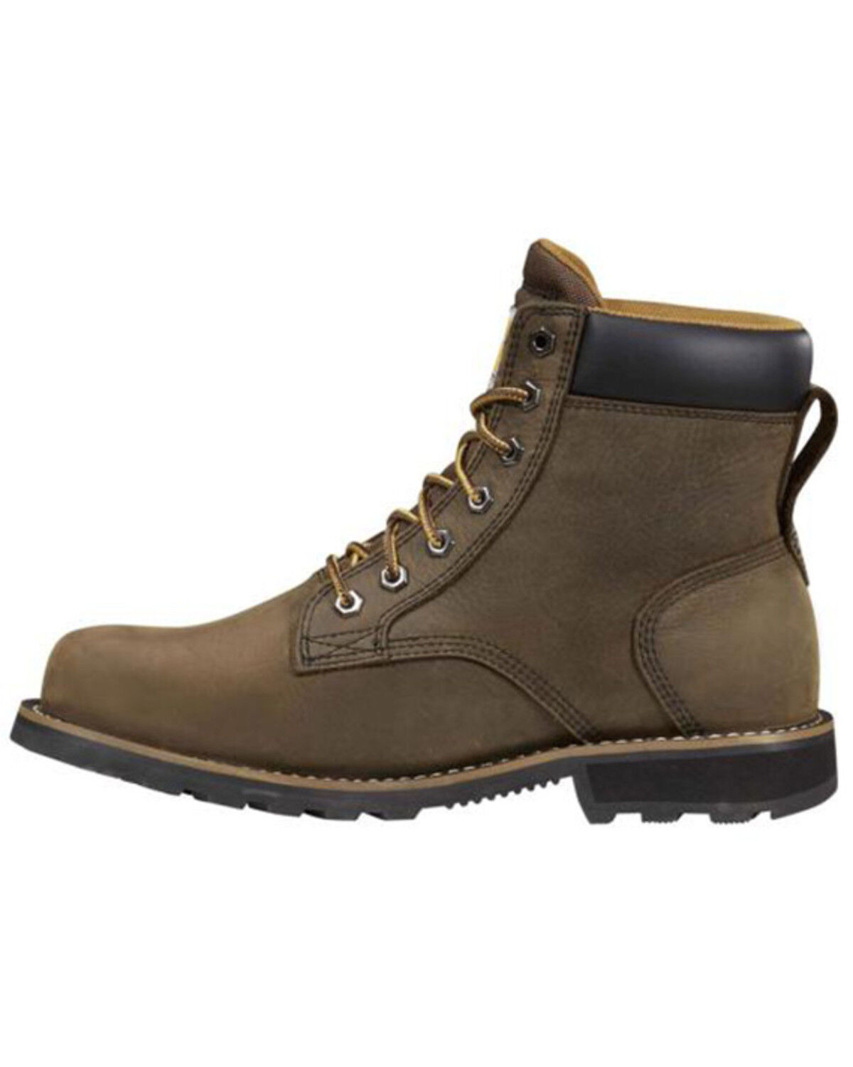 Image #3 - Carhartt Men's 6" Frontier Waterproof Work Boots - Soft Toe, Brown, hi-res