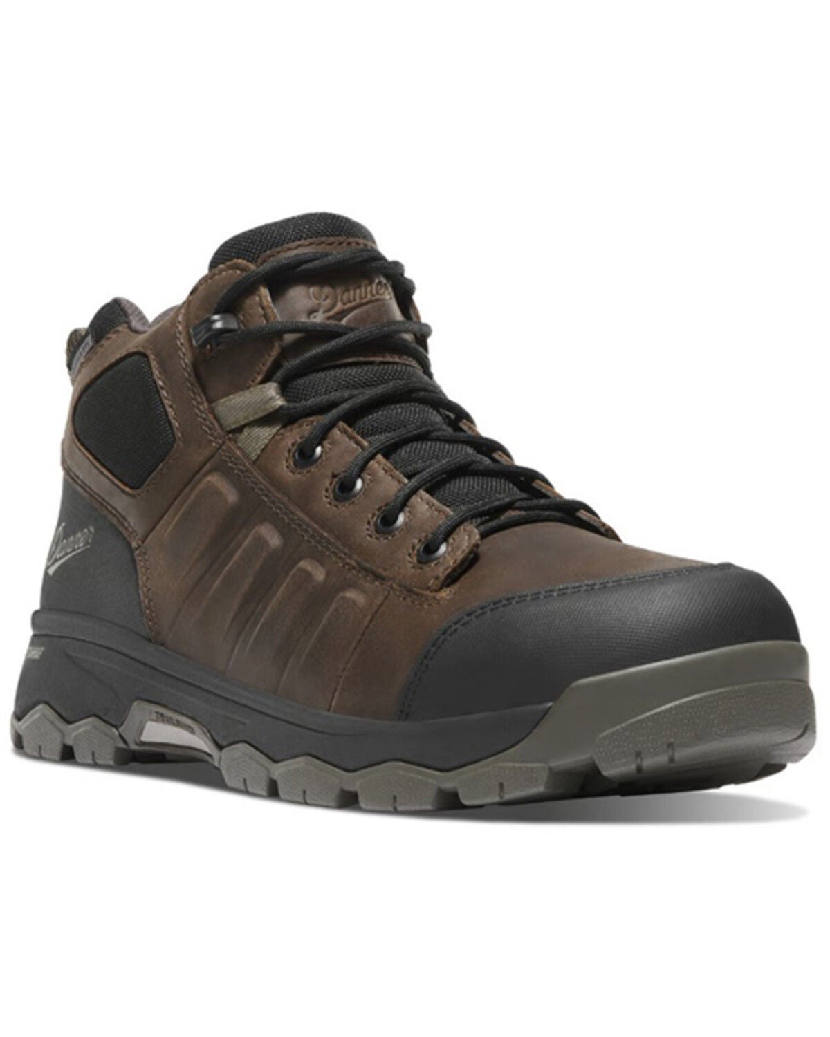 Image #1 - Danner Men's Wheat Ridge Work Boots - Aluminum Toe, Brown, hi-res