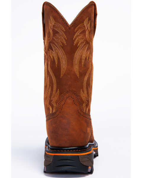Cody James Men's 11" Decimator Western Work Boots - Steel Toe, Brown, hi-res