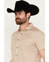 Image #2 - Pendleton Men's Shoreline Tonal Multicolor Print Short Sleeve Button-Down Shirt, Sand, hi-res